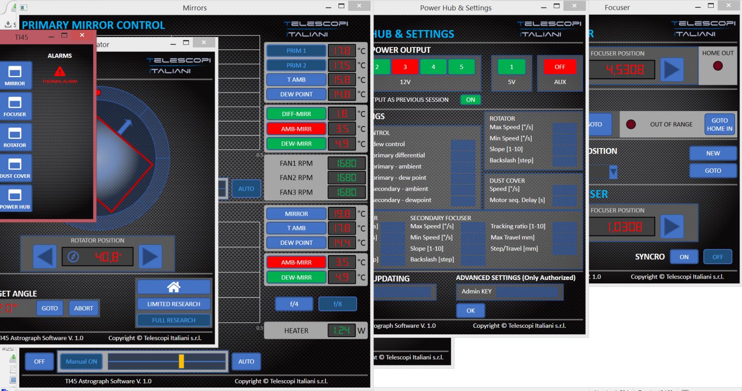 Electronics/Software – Italian Telescopes